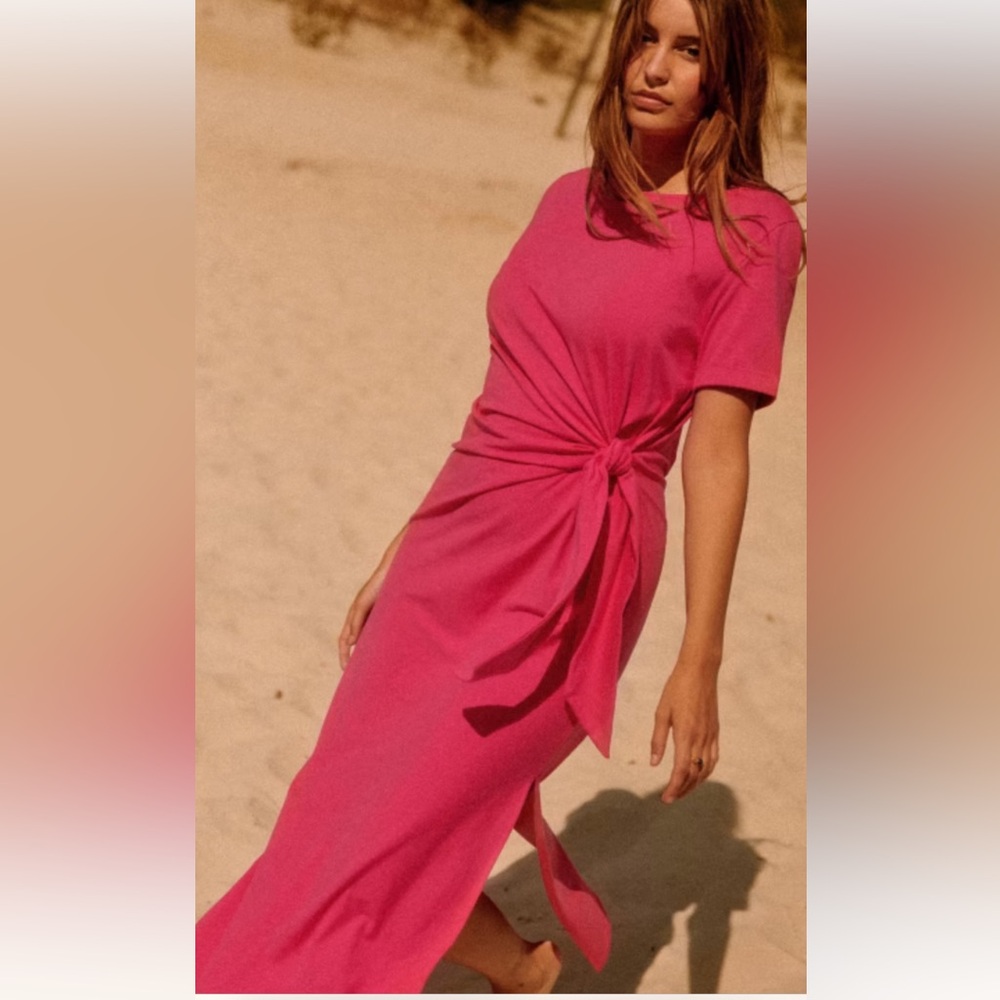 Sezane Pink Pippa Dress